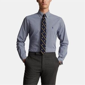 Ralph Lauren Men's Blue Gingham Shirt